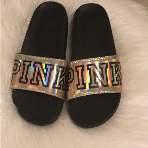 pink name brand slides